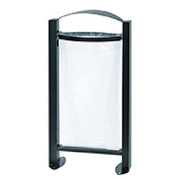 Rossignol - Corbeille vigipirate 60L sur pied ARKEA - anthracite - gris acier 56248_0