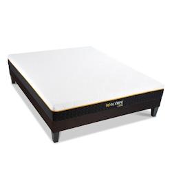 Ensemble   Matelas Mémoire de forme + Sommier Bois 140x200 cm OLYMPE OLYMPE LITERIE - blanc 4VP.OL.K15.1420_0