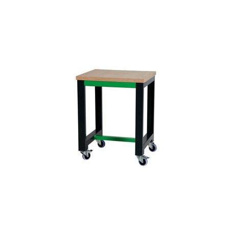 Établis mobiles industriels - Hauteur 965mm - Plateau stratifié ou bois - Charge 500kg_0