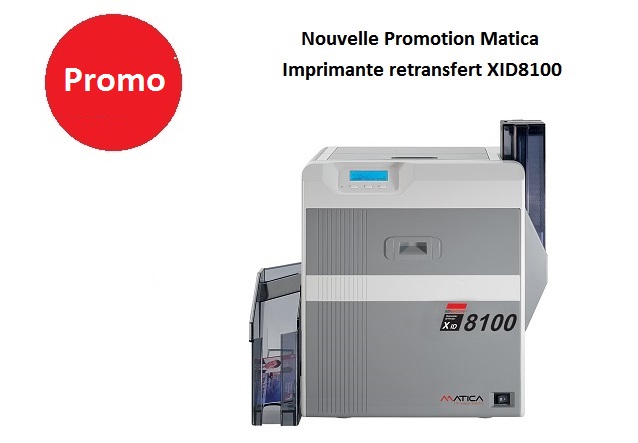 Imprimante de cartes PVC recto verso - Matica XID 8100 - retransfert modulable_0