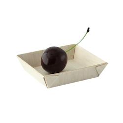 Packnwood FHC - 200Pcs - Barquette carrée en bois 