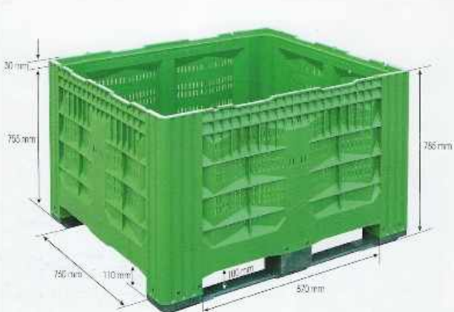 Palox plastique planetbox 10a12 690l pa 2s -  ref pa-ca-0360_0