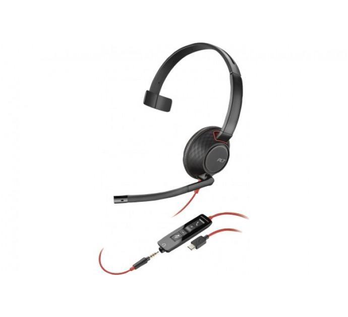 Poly Blackwire C5210 micro-casque MS USB-C et Jack - 1 écouteur - Confort exceptionnel et compatibilité améliorée_0