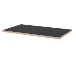 Restootab - Plateau 110x70 noir chants bois - noir Bois manufacturé 3760371515738_0