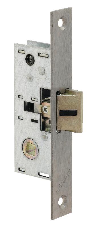 Serrure monopoint à larder profil étroit pêne demi-tour seul petit coffre série 20 largeur 21mm droite - METALUX - f120211000 - 041058_0
