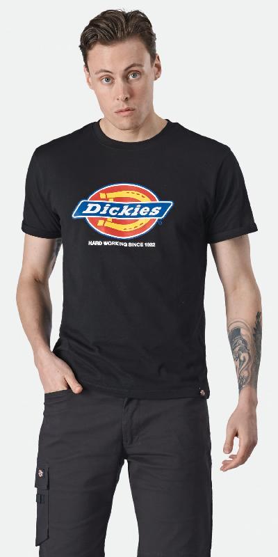 T-shirt Denison Homme (DT6010) - Réf : DK0A4XUD - 100% coton - Logo Dickies imprimé - Disponible en plusieurs tailles et couleurs_0