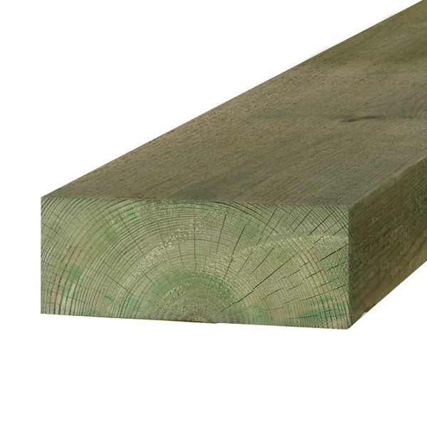 514574 - Traverse paysagère en pin sylvestre - Protac Ouest - Brut vert - Longueur 2,40 m - Autoclave classe 4_0