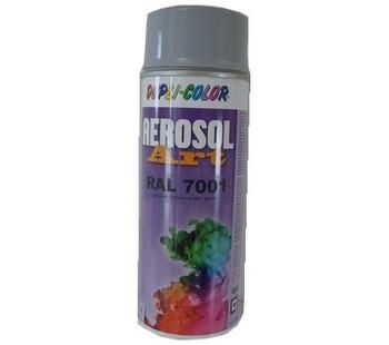 AEROSOL PEINTURE ART GRIS ARGENT RAL 7001