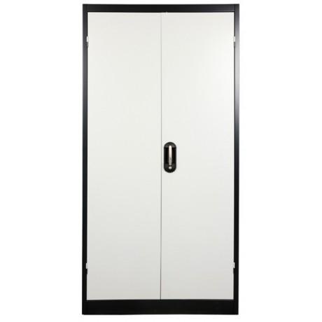 Armoire métallique grande profondeur - monobloc à portes battantes 180° - 4 tablettes zinguées 110kg - hauteur 1950mm - fabrication sur demande_0