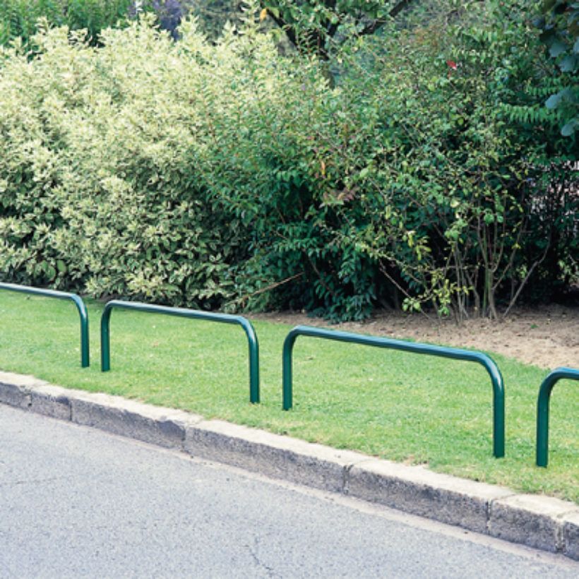 Arceau urbain B335VVT - Mottez - Ø50mm - L 180 cm x 65 cm - galvanisé et peint en vert_0