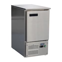 Comptoir réfrigéré négatif inox 1 porte GN 1/1 - Froid ventilé 86L compact - Cuisine Pro Polar Série G - TRFA443_0