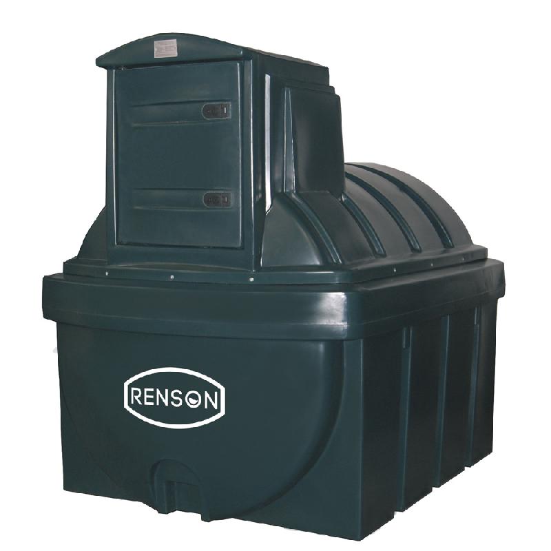Cuve de stockage fuel fixe 2500L PEHD RENSON - Double parois, anti-UV, jauge graduée_0