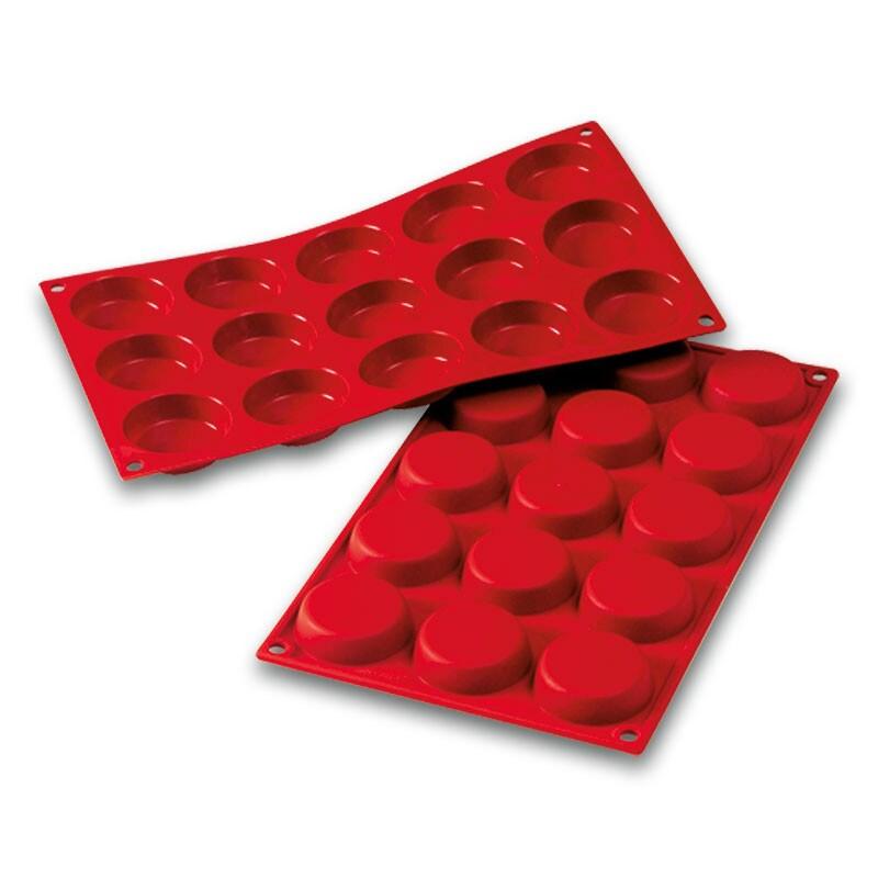 Deco'Relief Moule en Silicone 15 Tiers de Flans ⌀ 50 h 14 mm - DR244A_0