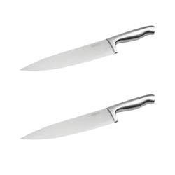 Ensemble de 2 Couteaux de chef 33 cm en inox Nirosta Star - gris Acier inoxydable 18/10 3176239932003_0