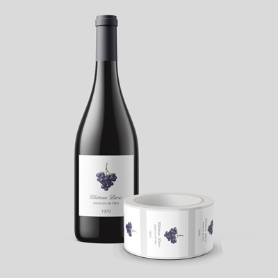 Étiquette Bouteille de Vin - Élégance et Personnalisation - Identification et Attractivité Visuelle_0