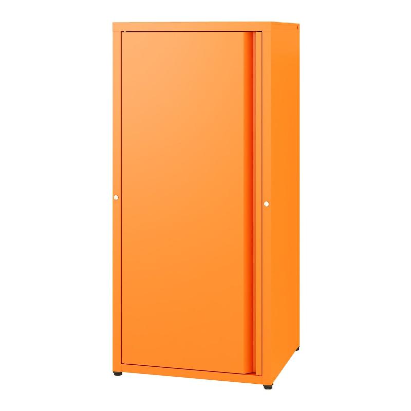 Helloshop26 - Armoire étagère meuble de rangement métallique acier 88 x 40 x 35 cm orange 03_0008906 - orange métal 3000224408719_0