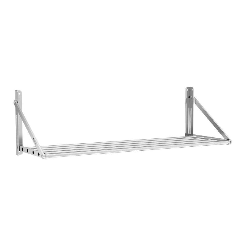 Helloshop26 - Étagère murale pliable professionnel à barreaux 120 x 45 cm 40 kg acier inoxydable 14_0001566 - 3000187488988_0