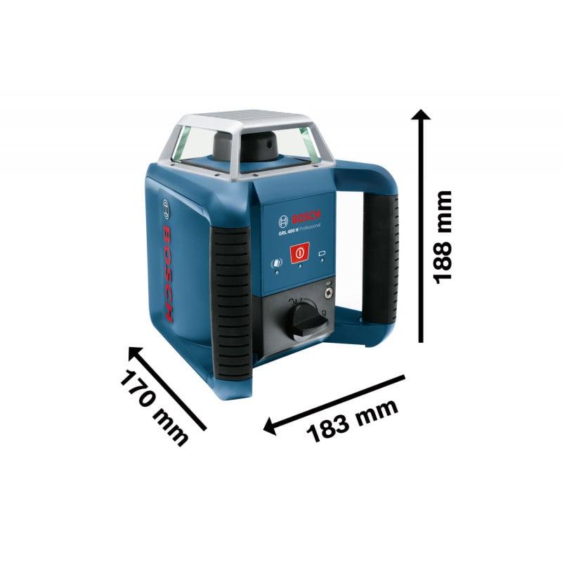 Laser rotatif GRL 400 H en coffret + mire + trépied - BOSCH | 0 615 994 0JY_0