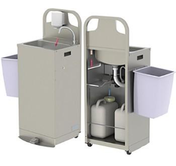 Lave-mains autonome chauffant - Inox AISI 304L - Chauffe-eau instantané électrique 3,7 kW_0