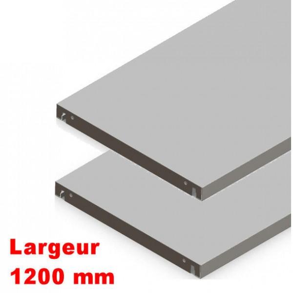 Lot de tablettes supplémentaires pour armoire - L 1200 mm - Lot de 2 - Adapté aux armoires de bureau Rolléco_0