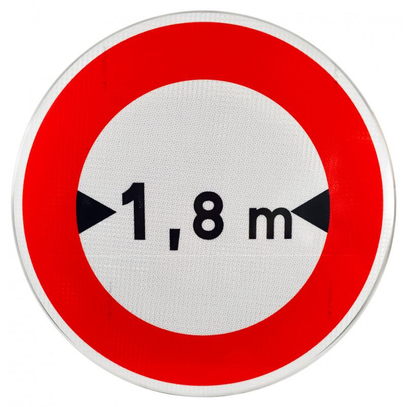 Panneau d'interdiction B11 - Limitation de largeur personnalisable - histoire et préconisations d'installation_0