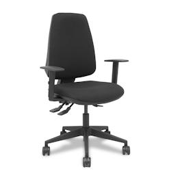 Piqueras y Crespo Silla Elche asincro bali negro brazos 1D base piramidal ruedas de nailon de 65mm - multi-matériau 14ASB840B10PNR65_0