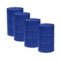 PLAST'UP ROTOMOULAGE Lot de 4 - fûts métalliques avec bondes rénovés 216l - BLEU - bleu 0750122561520_0