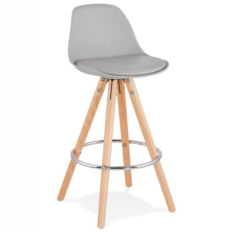 Tabouret de bar Bjarki 85 cm gris - Paris Prix - Compatible table/bar mi-hauteur 85-95 cm_0