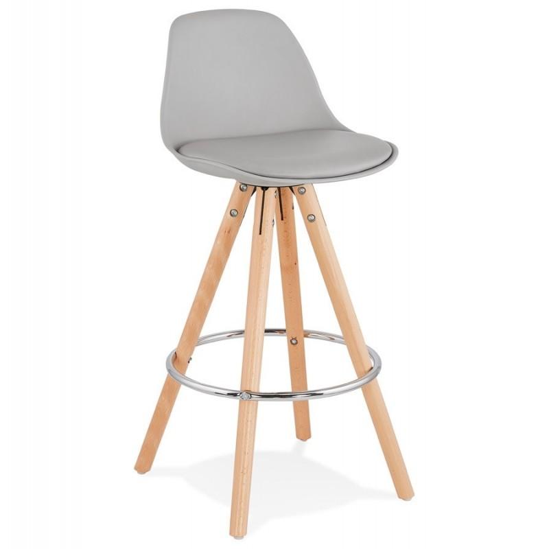 TABOURET DE BAR BJARKI 85CM GRIS - PARIS PRIX_0