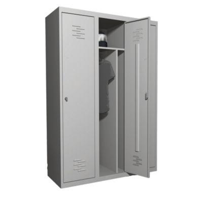 Vestiaire  monobloc Primo Industrie salissante 3 cases gris RAL 7035_0