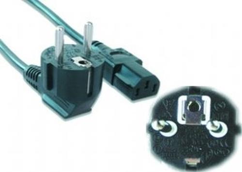 Cordon d'alimentation électrique GEMBIRD PC-186-VDE-3M - 3 mètres - Noir - Homologation VDE_0