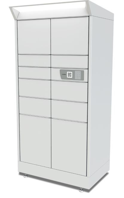 Cleveron 351 - Casier à colis d'extérieur compact - Service 24h/24, 7j/7 pour petites entreprises_0