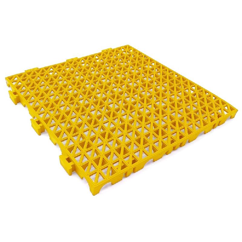 ANTIHUMEDADES Lot de 100 dalles renforcées 33x33x2cm (Jaune) Revêtement de sol résistant à l'humidité pour pièces humides : garages, buanderies,_0