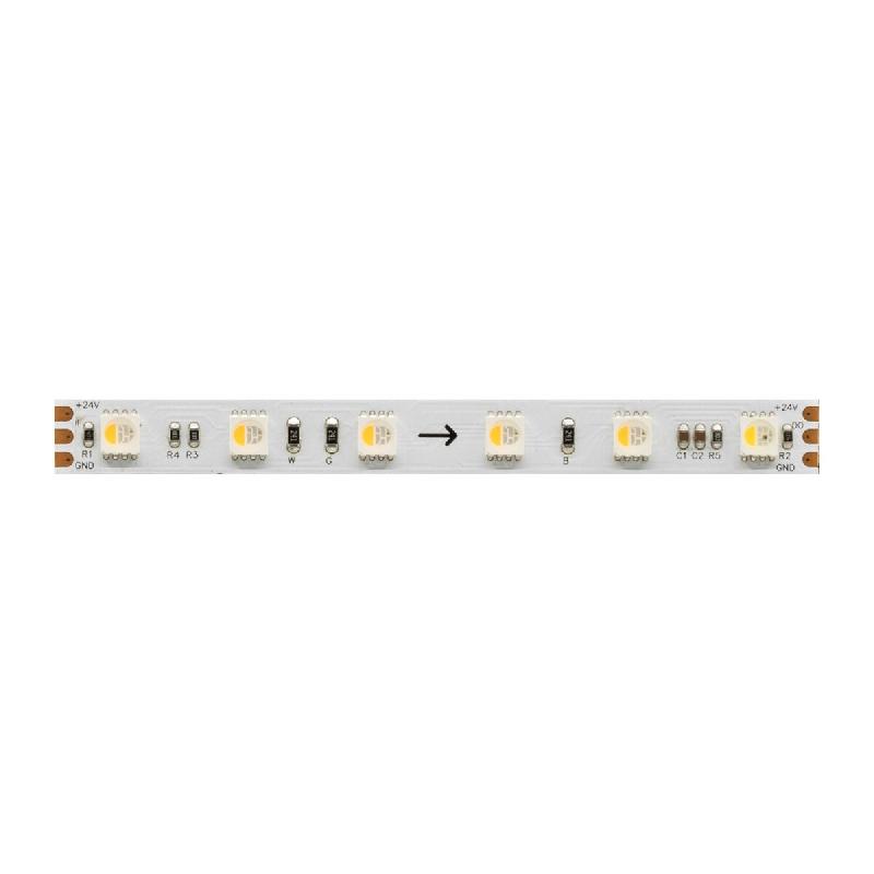 Bande Led Rgb+3000K Fine Spi-3 De 5 Mètres, 11 W/M, 24 V, Ip20, Avec Contrôle Pixel Par Pixel Et Haute Densité De 60 Led/M - Beneito & Faure - blan_0