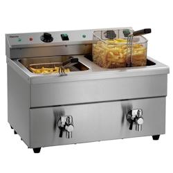 Bartscher Friteuse double inox induction 2 x 8 Litres à poser, 7000 W, 220 V - MONO - 3667335016105_0