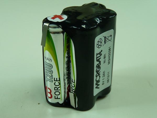 Batterie industrielle Nimh 5x AA MB 5S1P ST7 - 6V 1200mAh - T2 - Microbatt_0