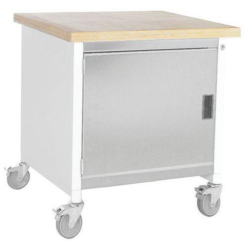 BOTT 1 ETABLI ROULANT MONOBLOC CUBIO - PLATEAU HÊTRE 1 PORTE - BOTT