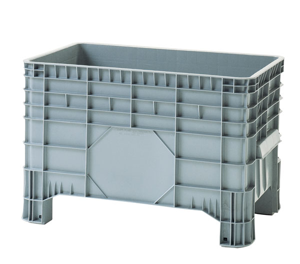 Caisse-palette plastique 1040x640 mm - Plusieurs hauteurs disponibles, option ajourée, roues et couvercles_0