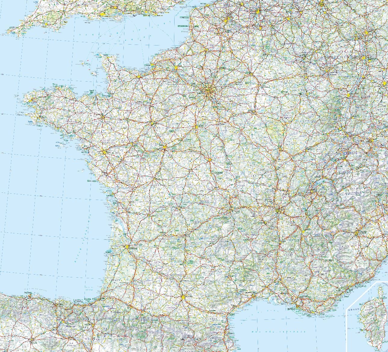 Carte de France magnétique