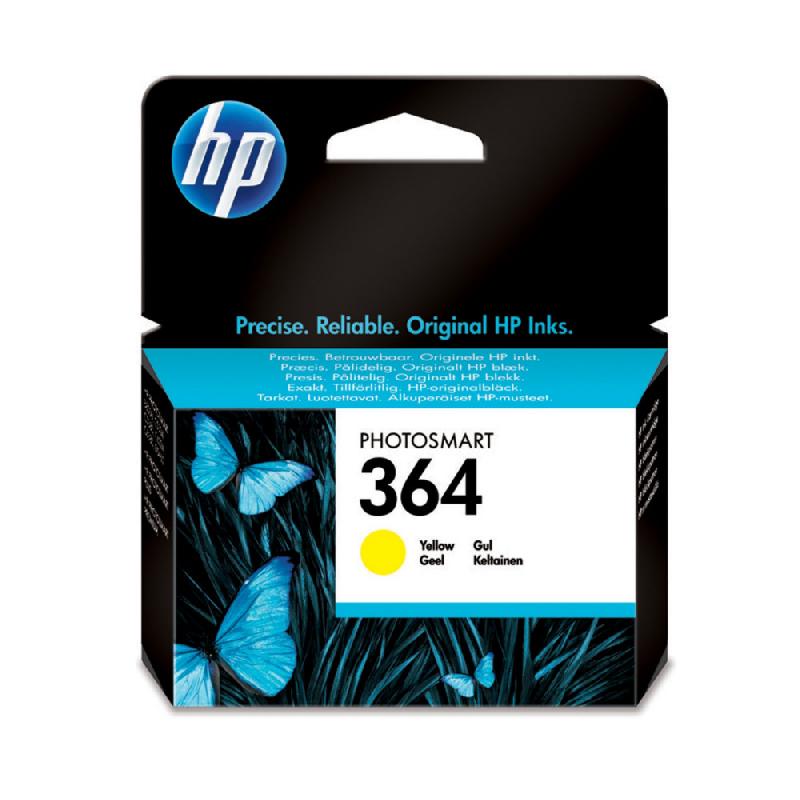 CARTOUCHE HP 364 JAUNE POUR IMPRIMANTES JET D'ENCRE