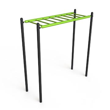 Échelle de suspension - Appareil de fitness de plein air - 15 PS - H : 2.60 m, L : 2.50 m, l : 0.90 m_0