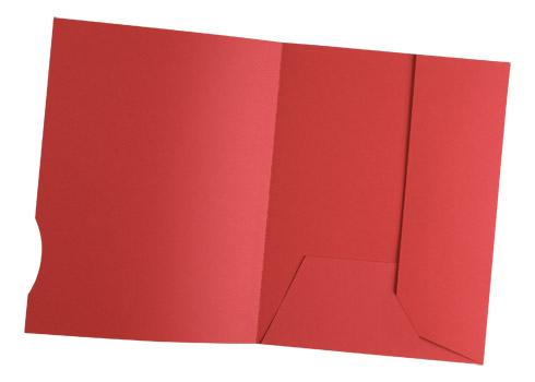 CHEMISE DOSSIER 2 RABATS OXFORD 23 X 31 CM ROUGE VIF - PAQUET DE 50