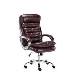 CLP Fauteuil de bureau Big Vancouver similicuir Bordeaux - rouge polyester 191174906_0