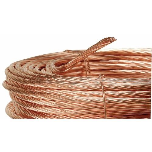 FIL DE CUIVRE NU - 25 MM² - POUR CIRCUIT DE MISE À LA TERRE - 25 M BRICOZOR