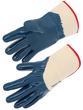 Gants de manutention en nitrile (3/4) - Enduction lourde sur molleton - Manchette toile évasée_0