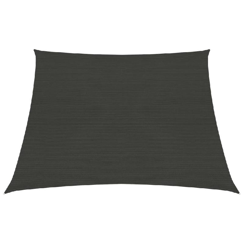 Helloshop26 - Voile toile d'ombrage parasol 160 g/m² 3/4 x 2 m PEHD anthracite 02_0008917 - 3000478047764_0