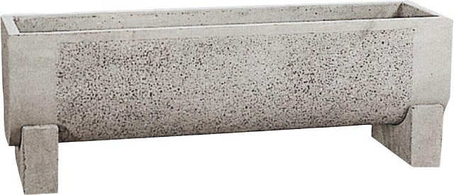 Jardinière rectangulaire en béton - article 360 - résistante aux conditions climatiques marines et personnalisable_0