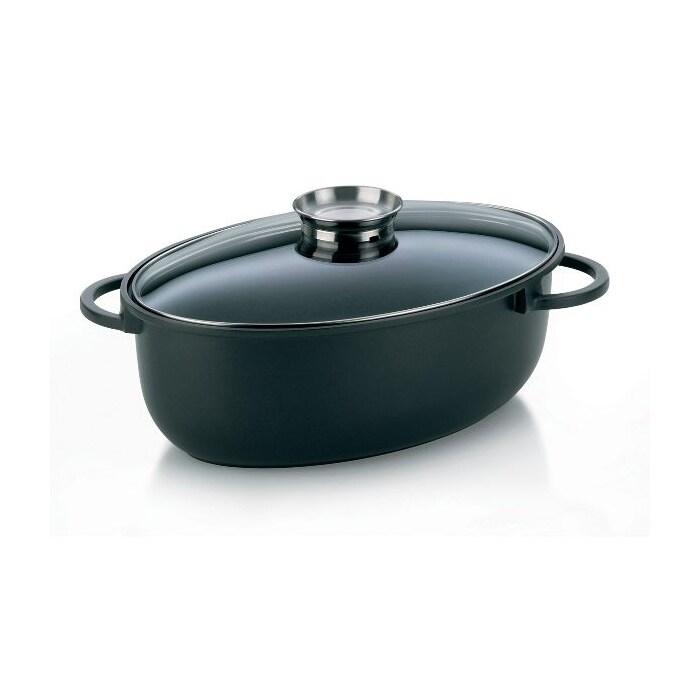 KELA LINE cocotte à braiser en fonte d?Aluminium 45cm noir 15153 - noir 4025457151538_0