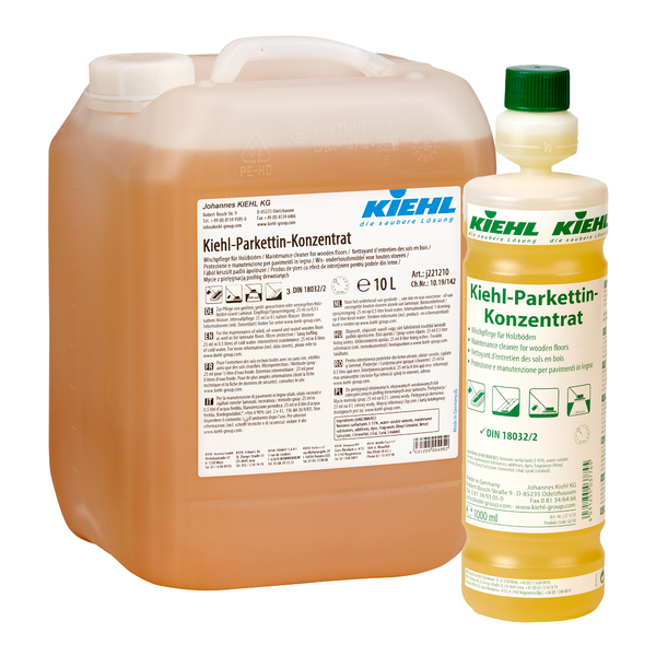 Kiehl parkettin concentre nettoyant tout type de parquet sols bois ecocert ph4,5 flacon de 1litre_0
