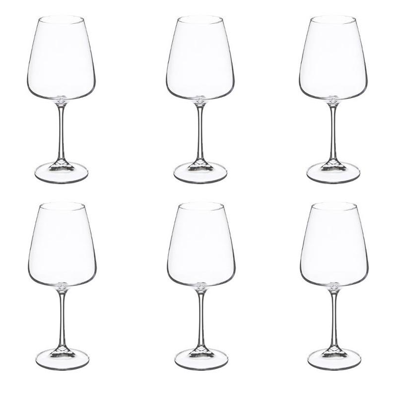 Lot de 6 verres à eau Selenga 450ml en cristallin transparent - Paris Prix_0